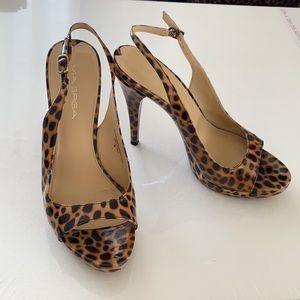Via Spiga Leopard heeled sandals